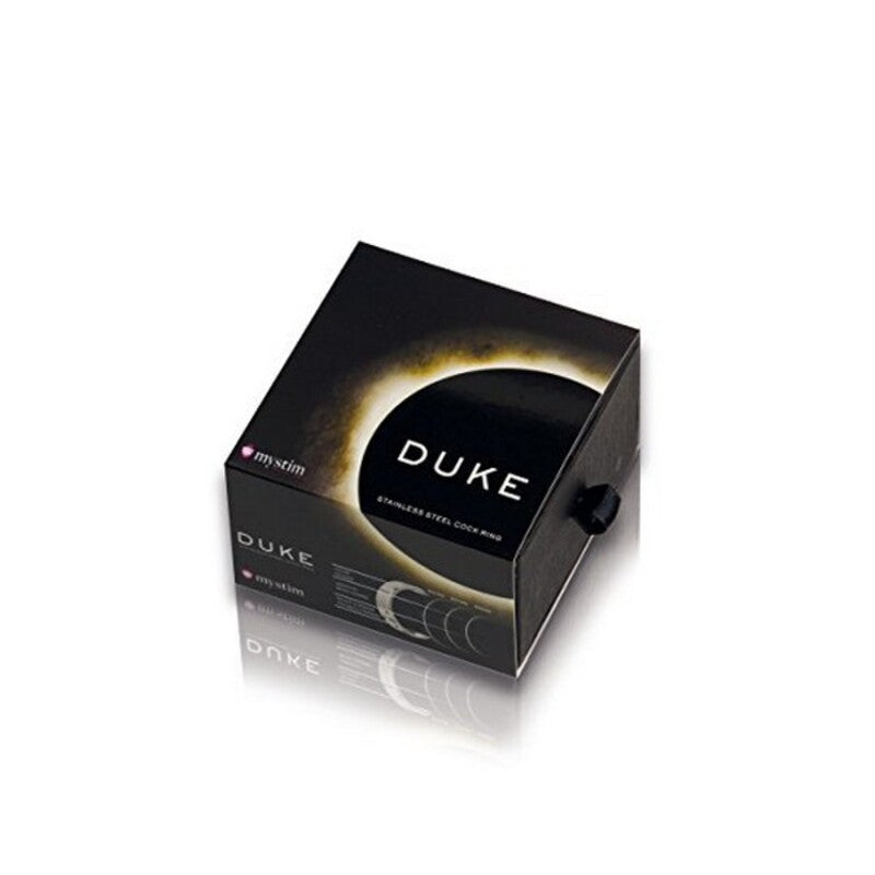 Duke Brushed Steel Love Ring Mystim