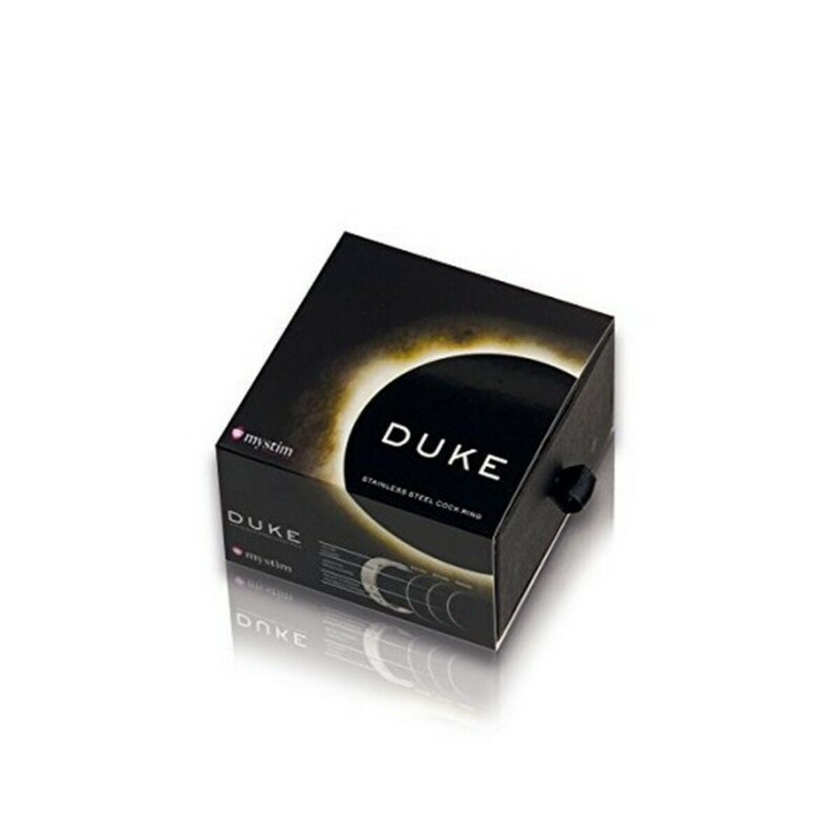 Duke Brushed Steel Love Ring Mystim