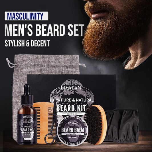 Facial Hair Booster Set Male Styling Thicker Beard Care