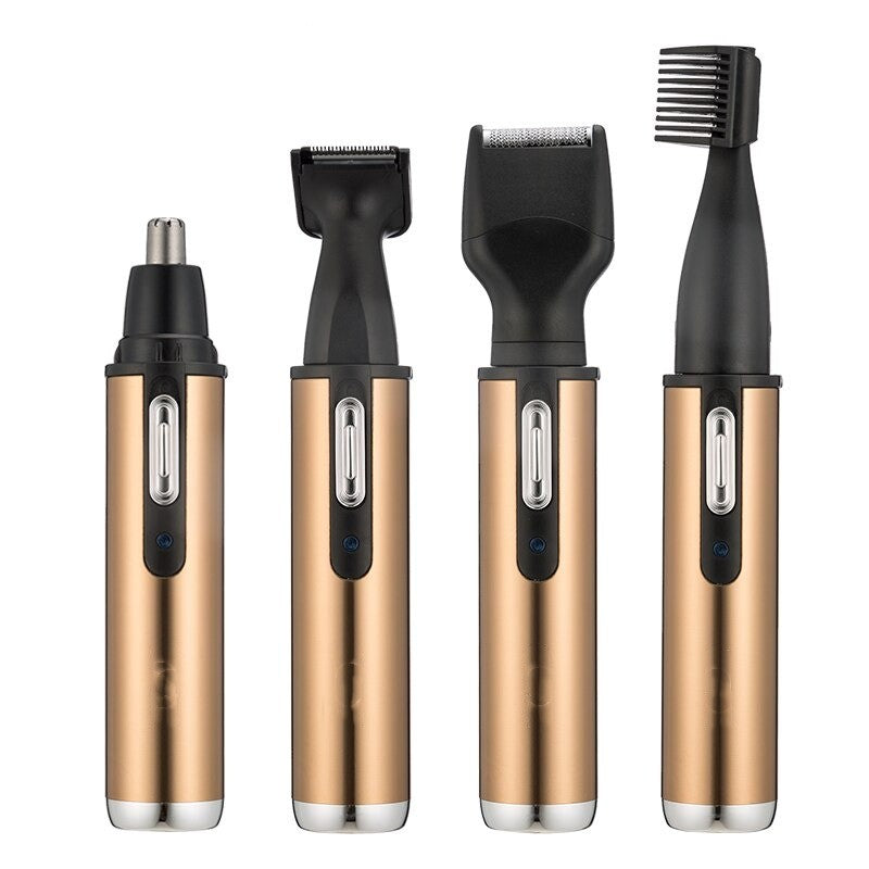 4 in 1 Electric Nose Trimmer Rechargeable Women Face Care Beard Shaver