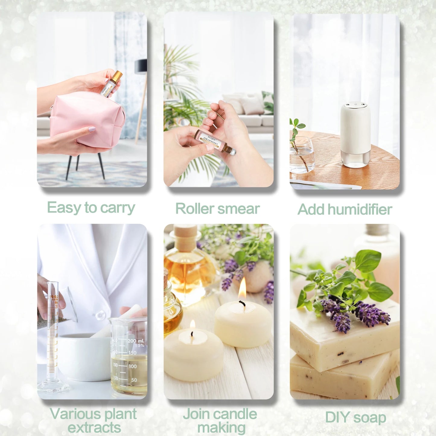 EUQEE 10ml Fragrance Oil Roll-On Long Lasting Scent La Vie Est Belle