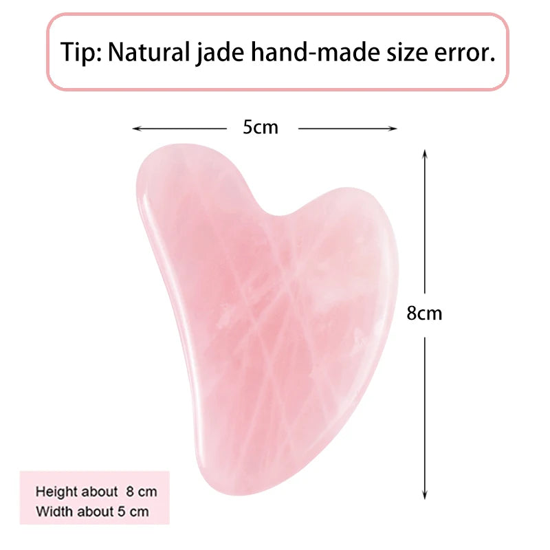 Natural Stone GuaSha Jade Facial Beauty Scraping Massage Tools Firm