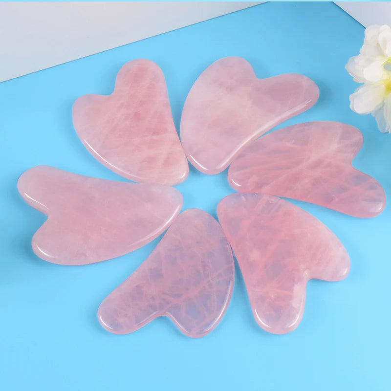 Natural Stone GuaSha Jade Facial Beauty Scraping Massage Tools Firm