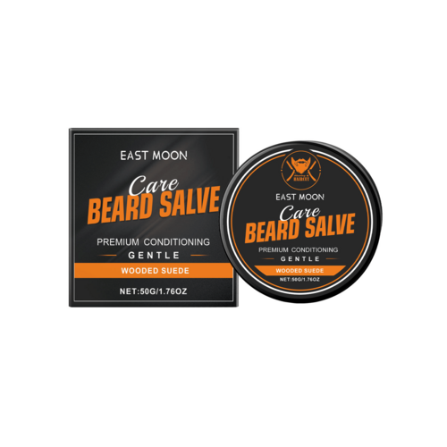 East Moon Men's Wood Beard Care Cream Soft, Set, Nourish, Moisturize,