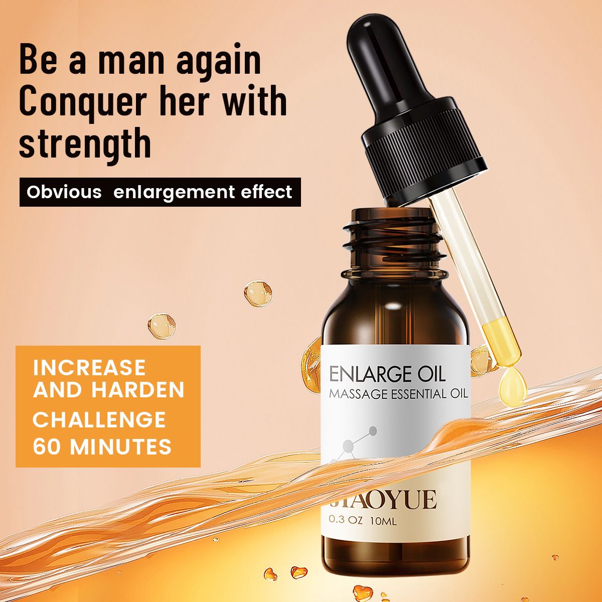 10ml Big Penis Thickening Growth Massage Dick Enlargement Oil Orgasm