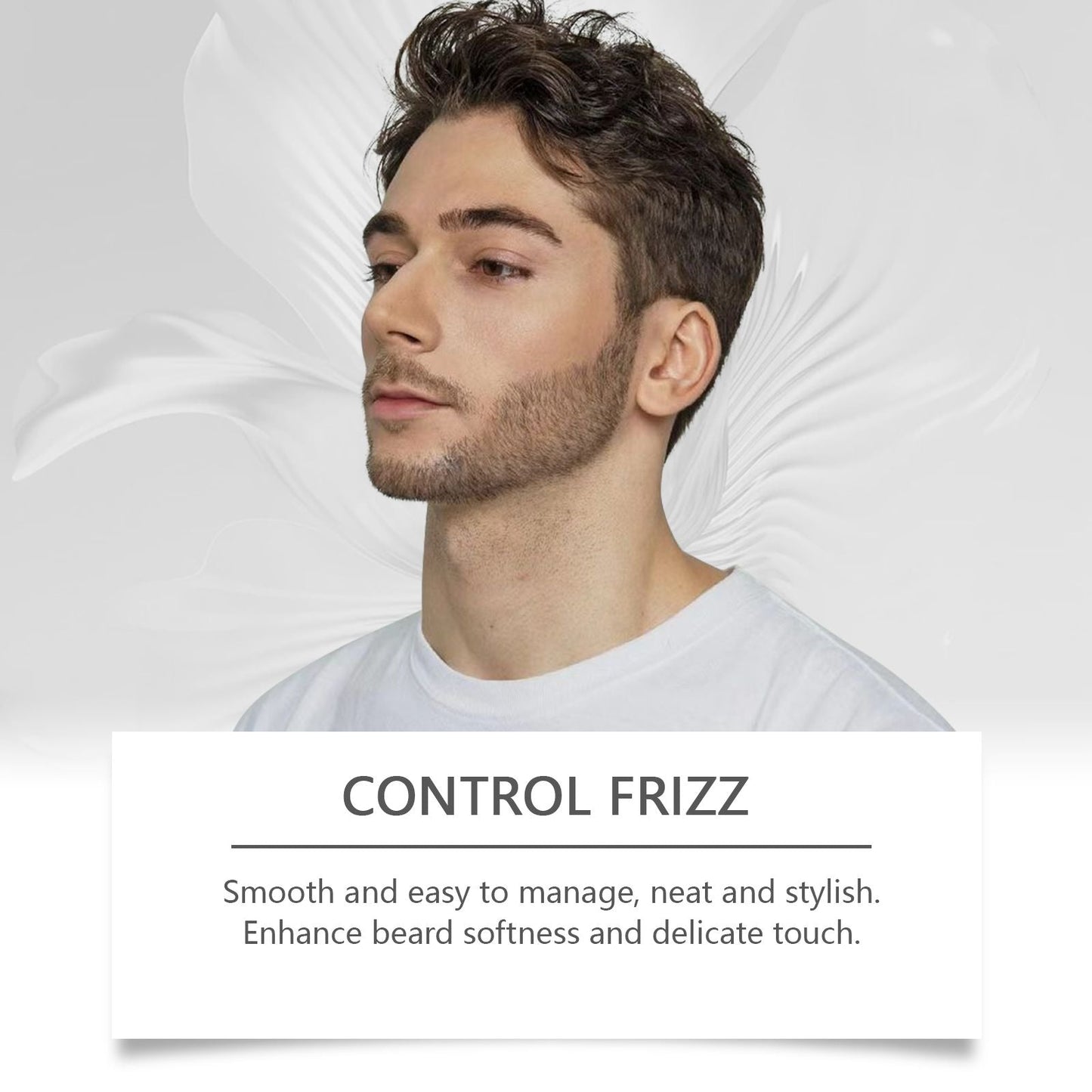 East Moon Men's Wood Beard Care Cream Soft, Set, Nourish, Moisturize,